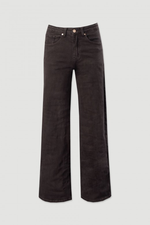 Pantalon en sergé de coton à coupe droite Pantalon en sergé de coton à coupe droite