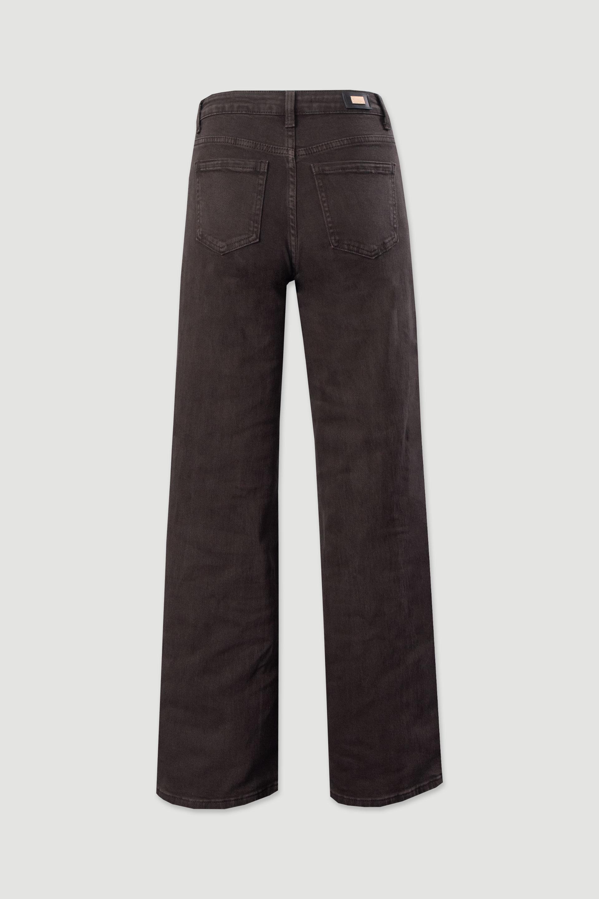 Pantalon en sergé de coton à coupe droite