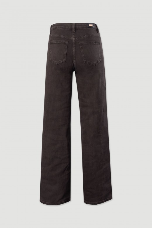 Pantalon en sergé de coton à coupe droite Pantalon en sergé de coton à coupe droite