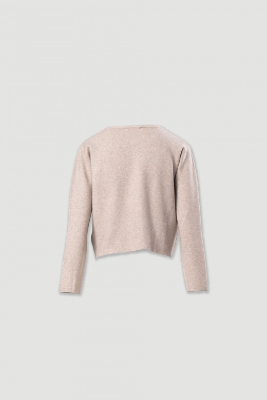 Camisola de malha curta com botões personalizados Camisola de malha curta com botões personalizados