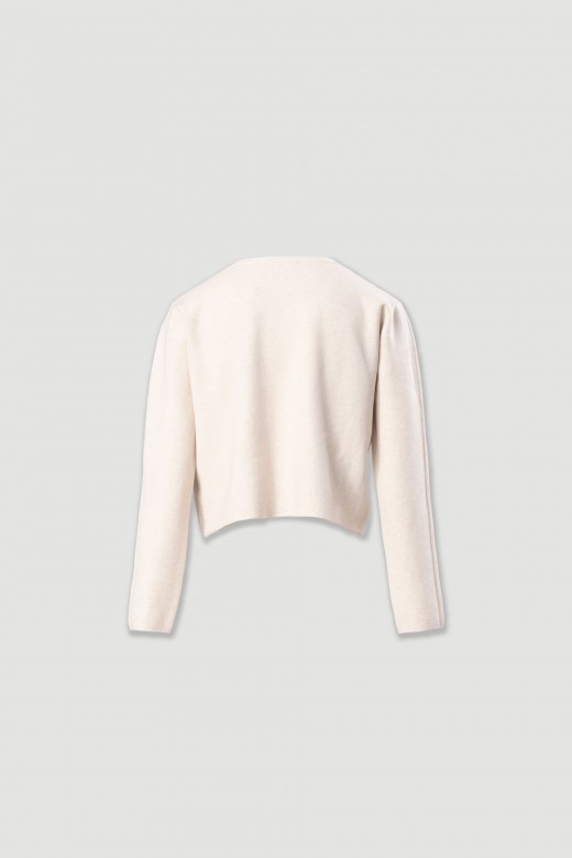 Camisola de malha curta com botões personalizados Camisola de malha curta com botões personalizados