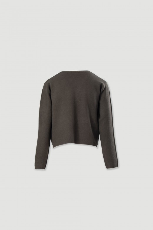 Camisola de malha curta com botões personalizados Camisola de malha curta com botões personalizados