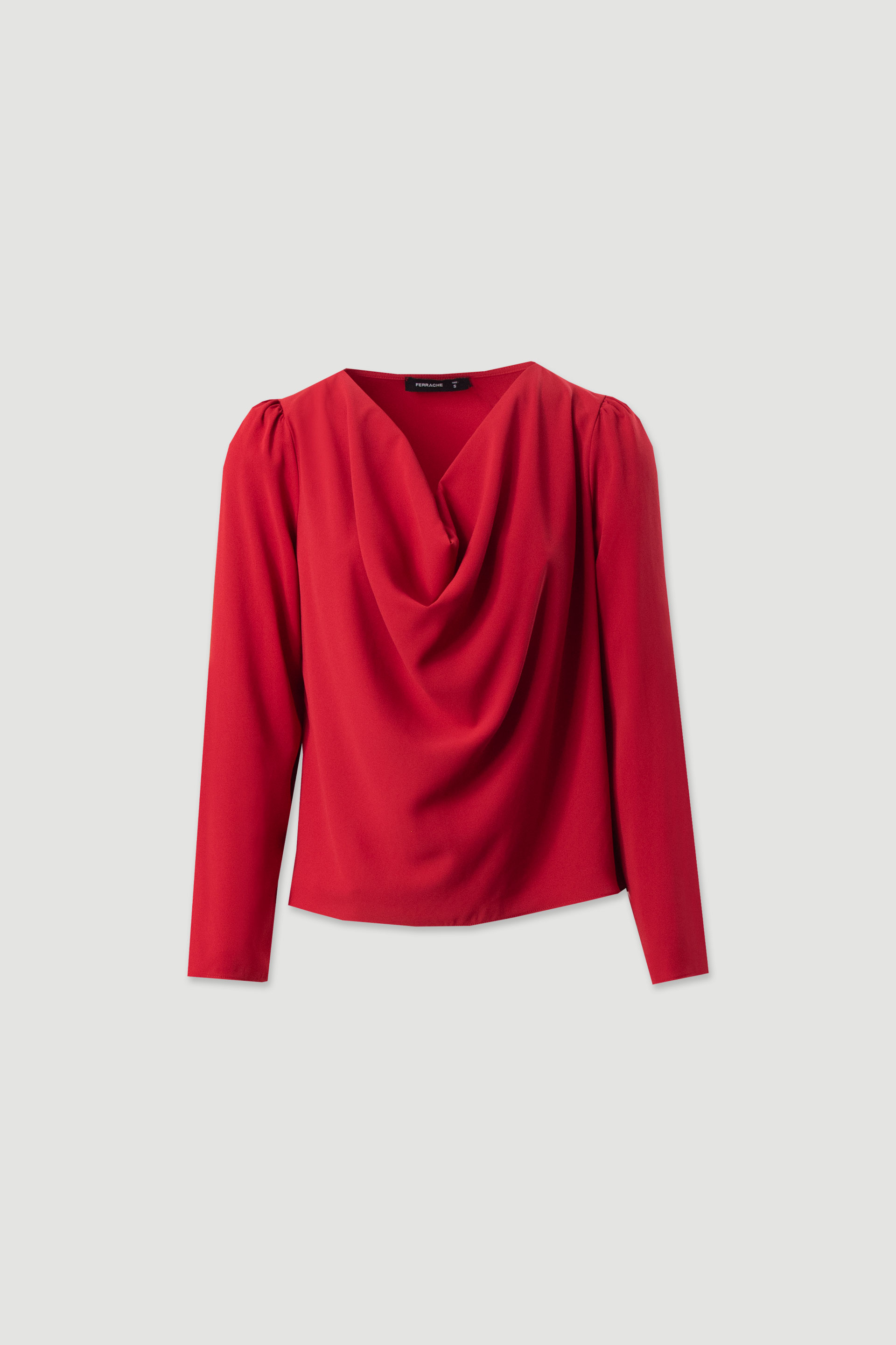 Túnica con escote drapeado