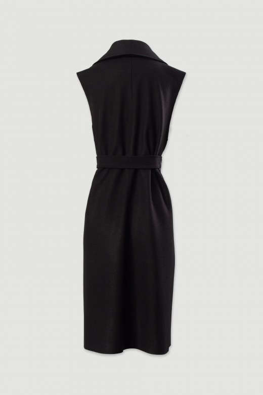 Chaleco largo con cinturón Chaleco largo con cinturón