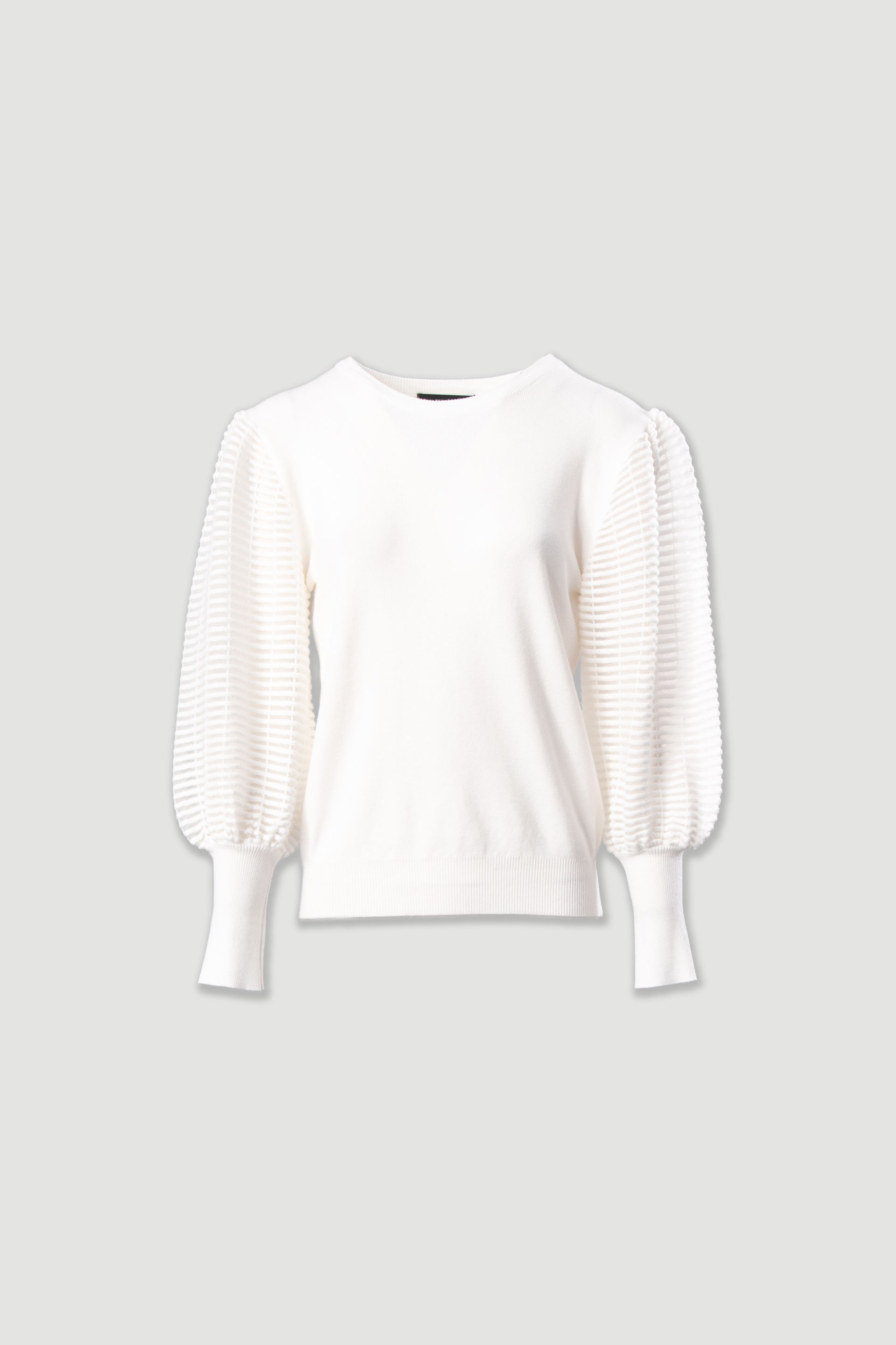 Camisola em malha com mangas em organza