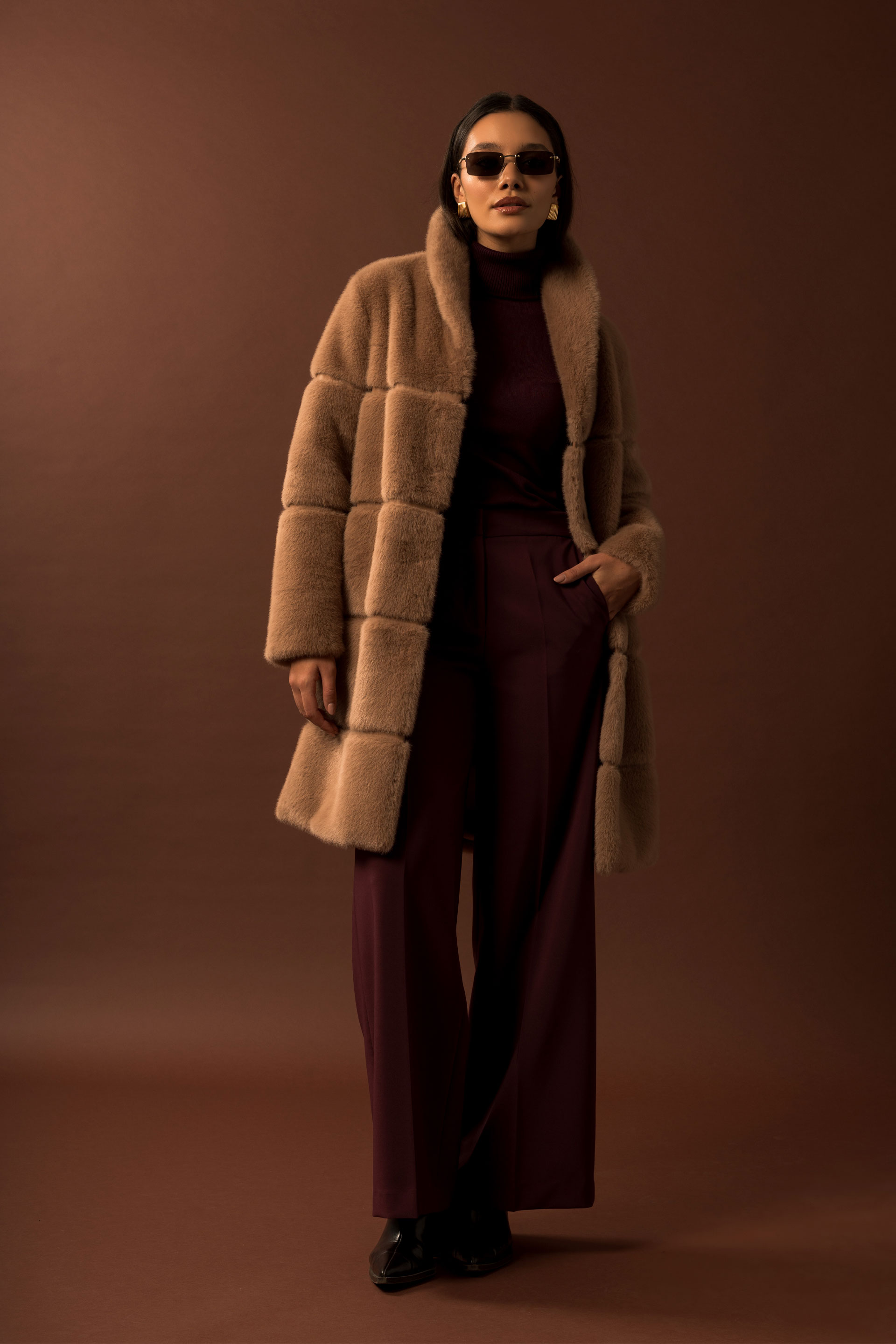 Pantalon classique à jambe large