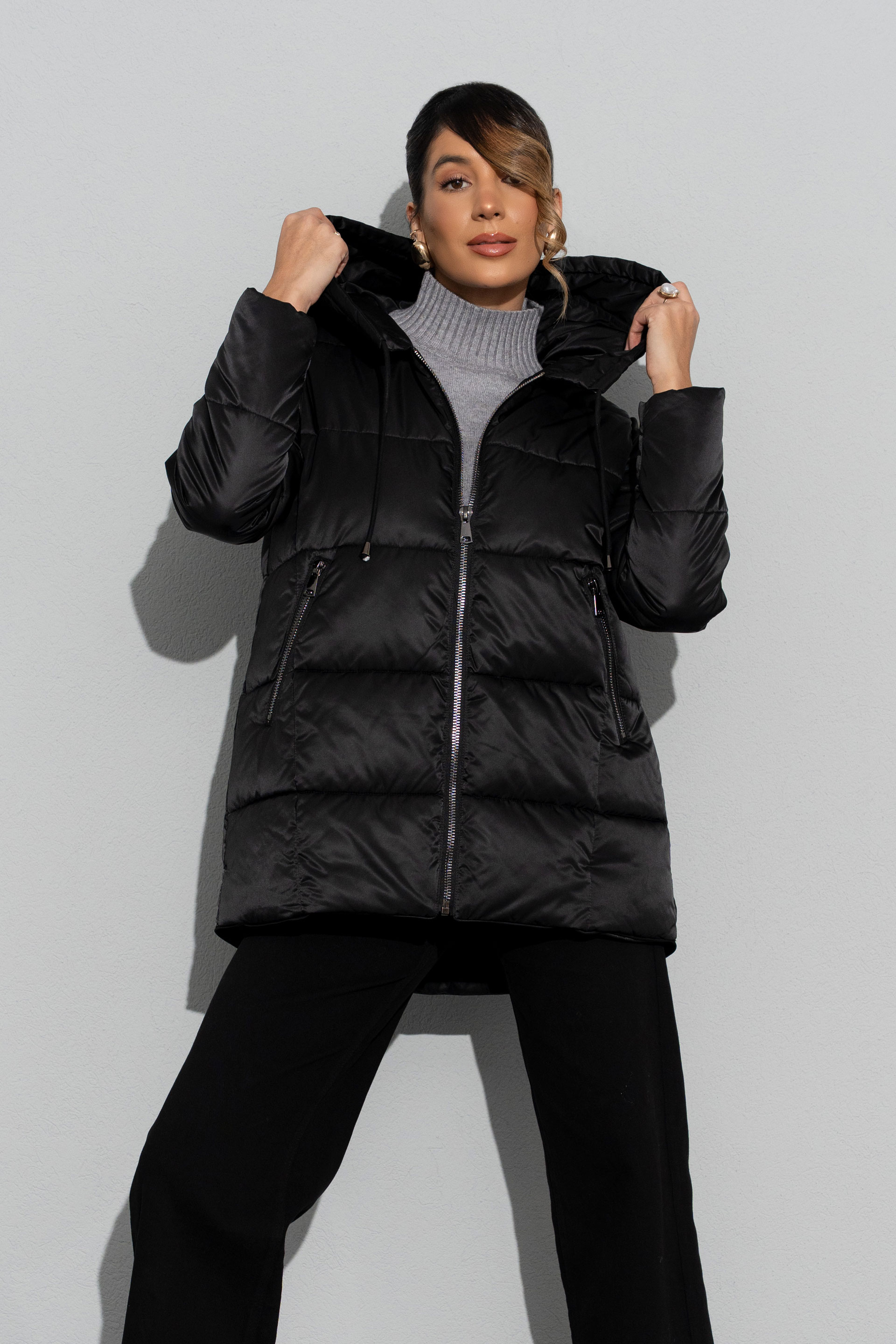 Parka acolchada con capucha