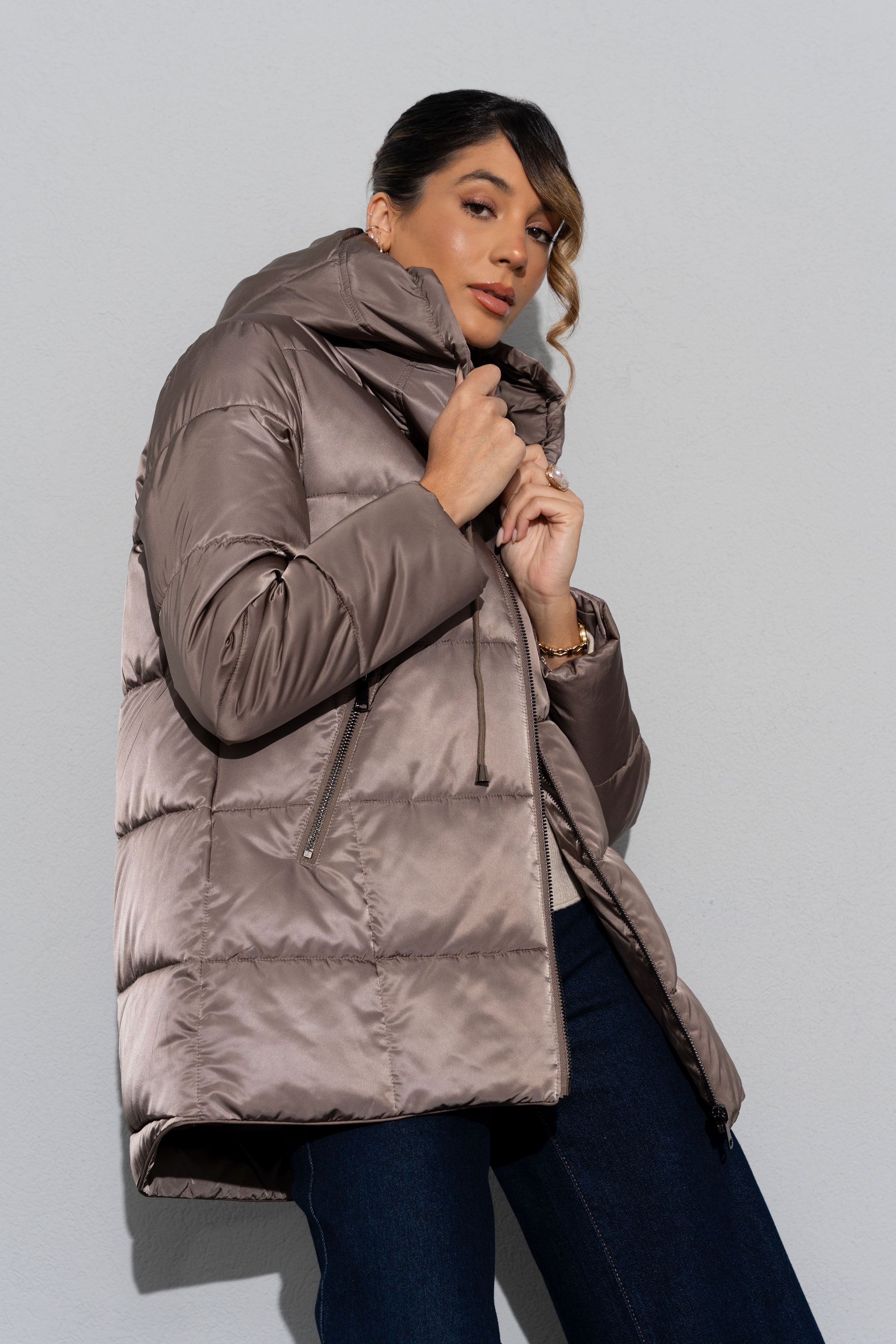 Parka acolchada con capucha