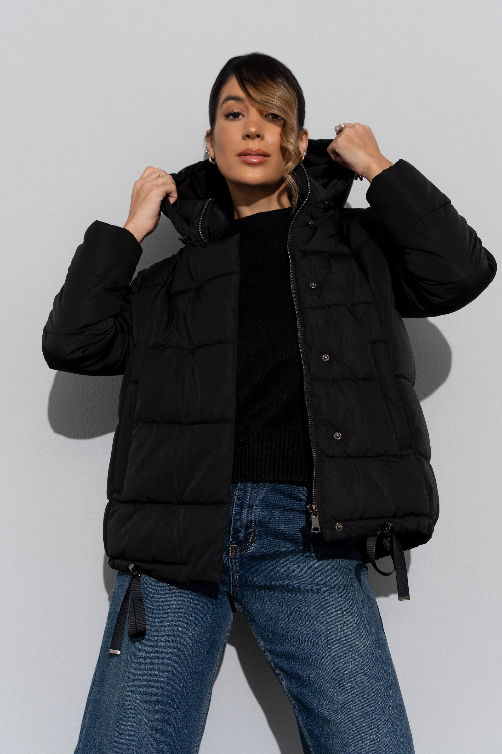 Parka acolchada con capucha