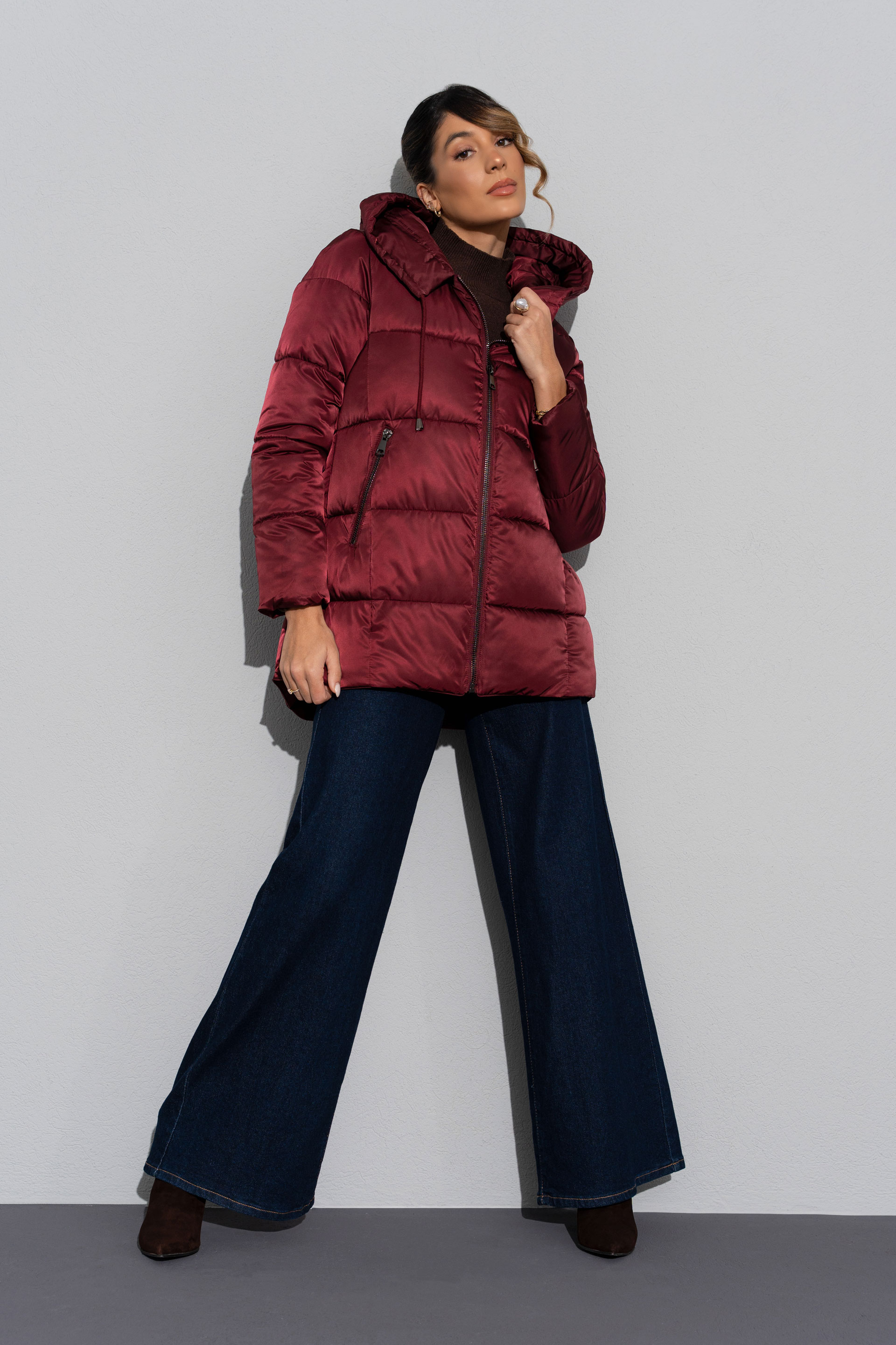 Parka acolchada con capucha