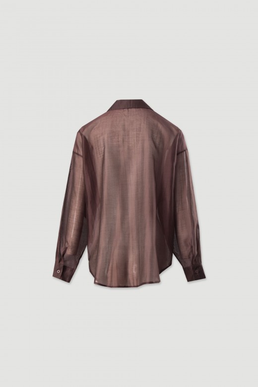 Camisa fluida semitransparente Camisa fluida semitransparente