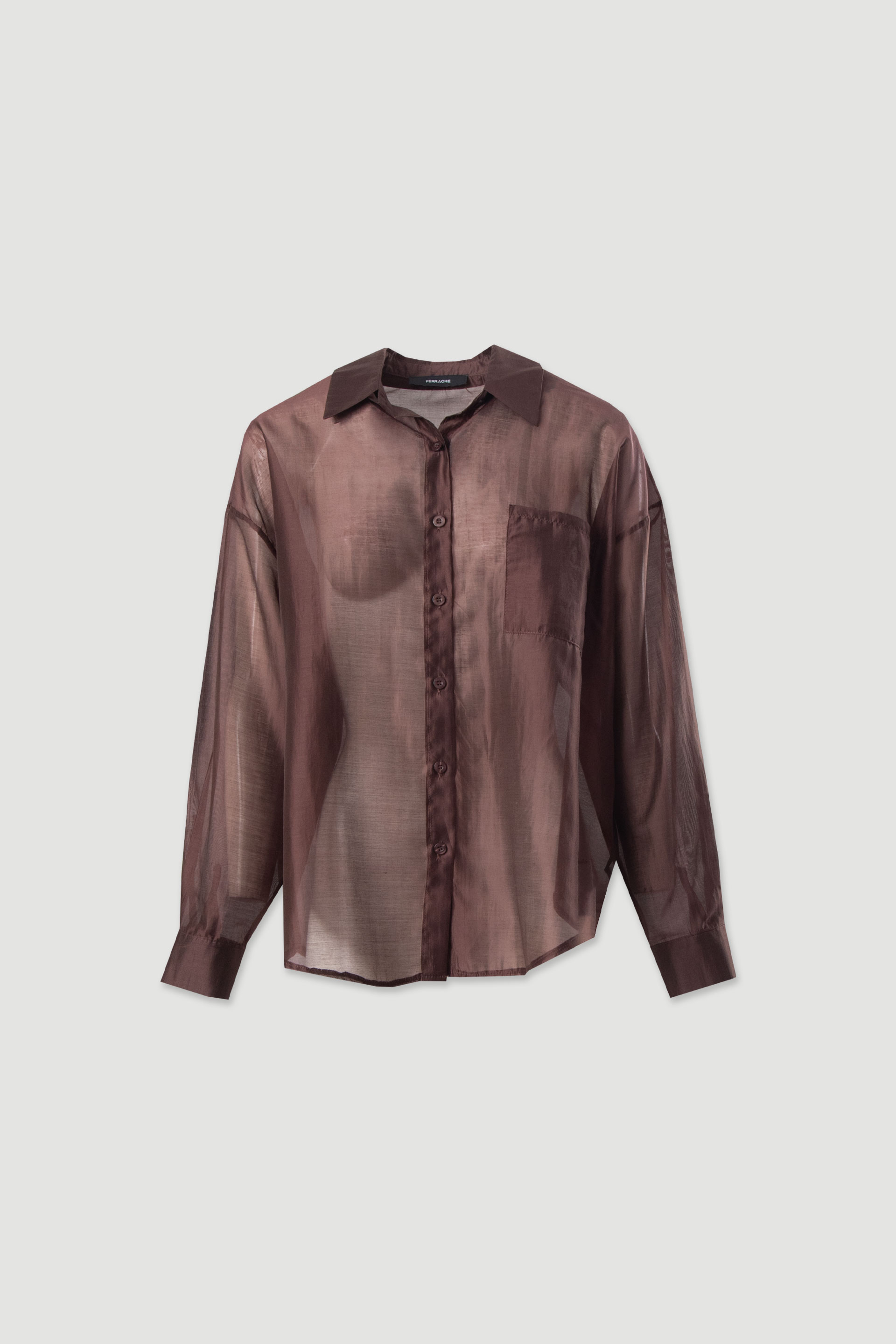 Fluid semi-transparent shirt