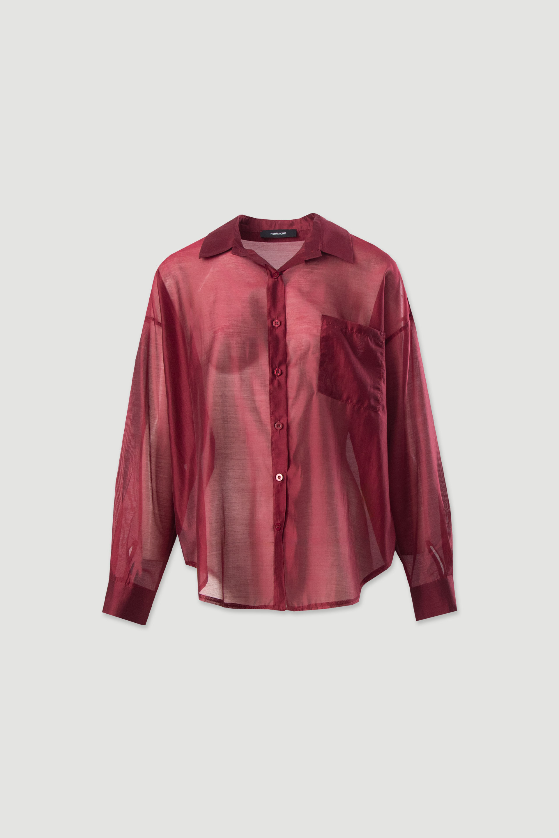 Fluid semi-transparent shirt