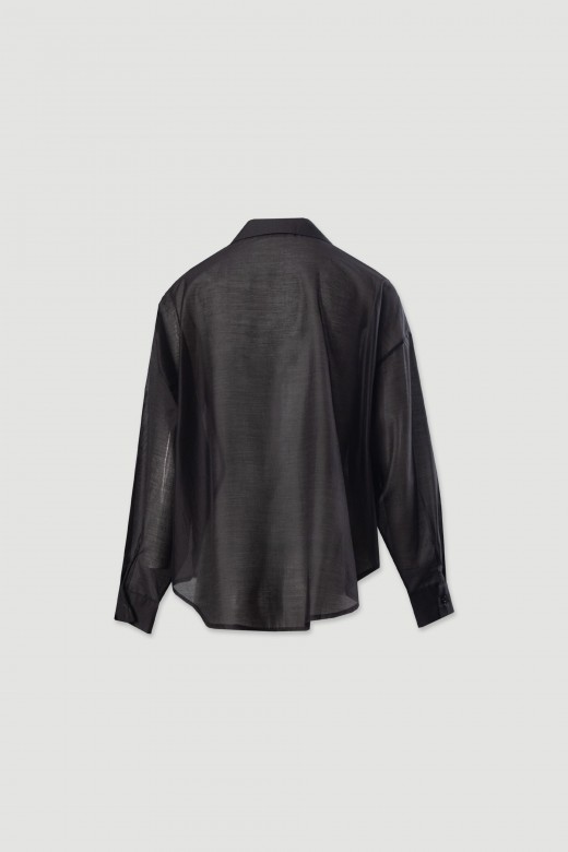 Camisa fluida semitransparente Camisa fluida semitransparente