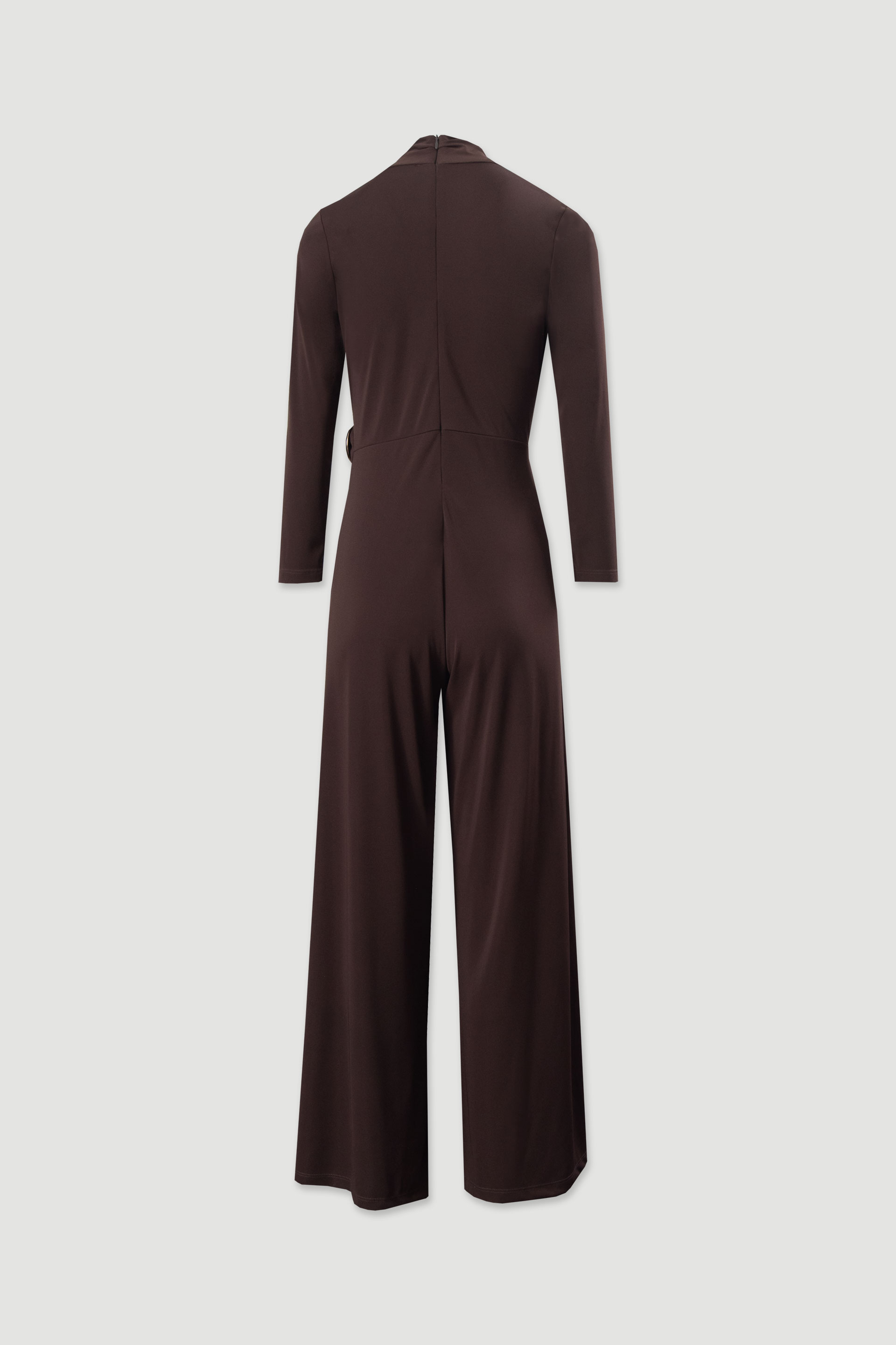 Wrap jumpsuit with gold detail