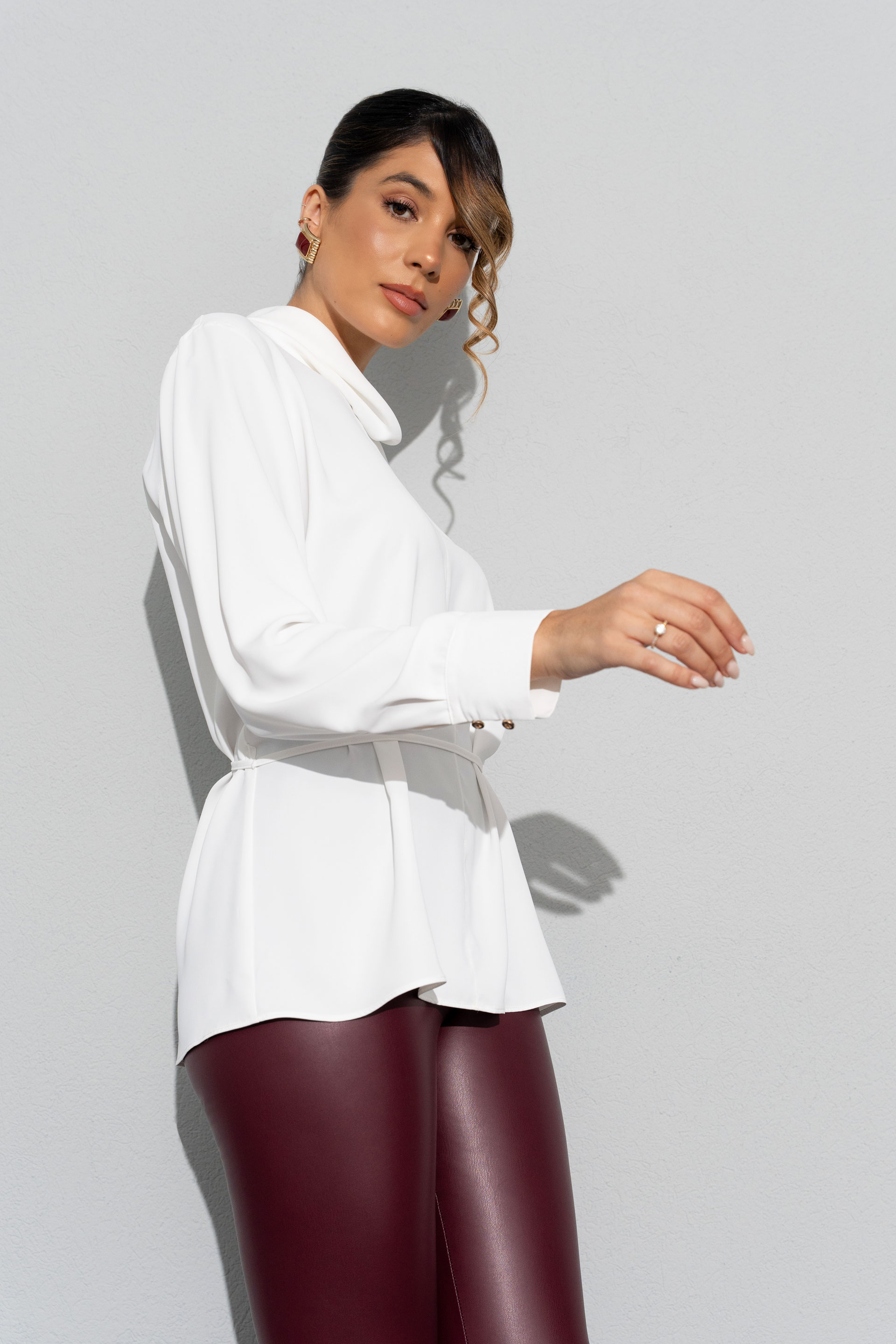 Tunique avec ceinture fine