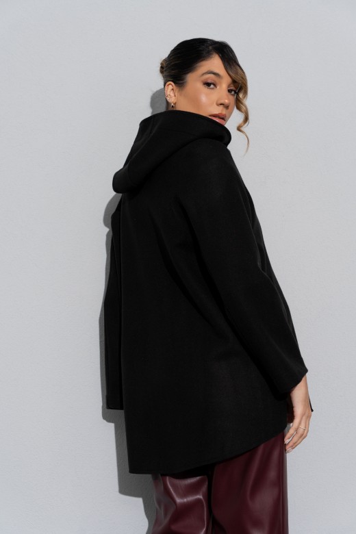 Abrigo de paño con capucha Abrigo de paño con capucha