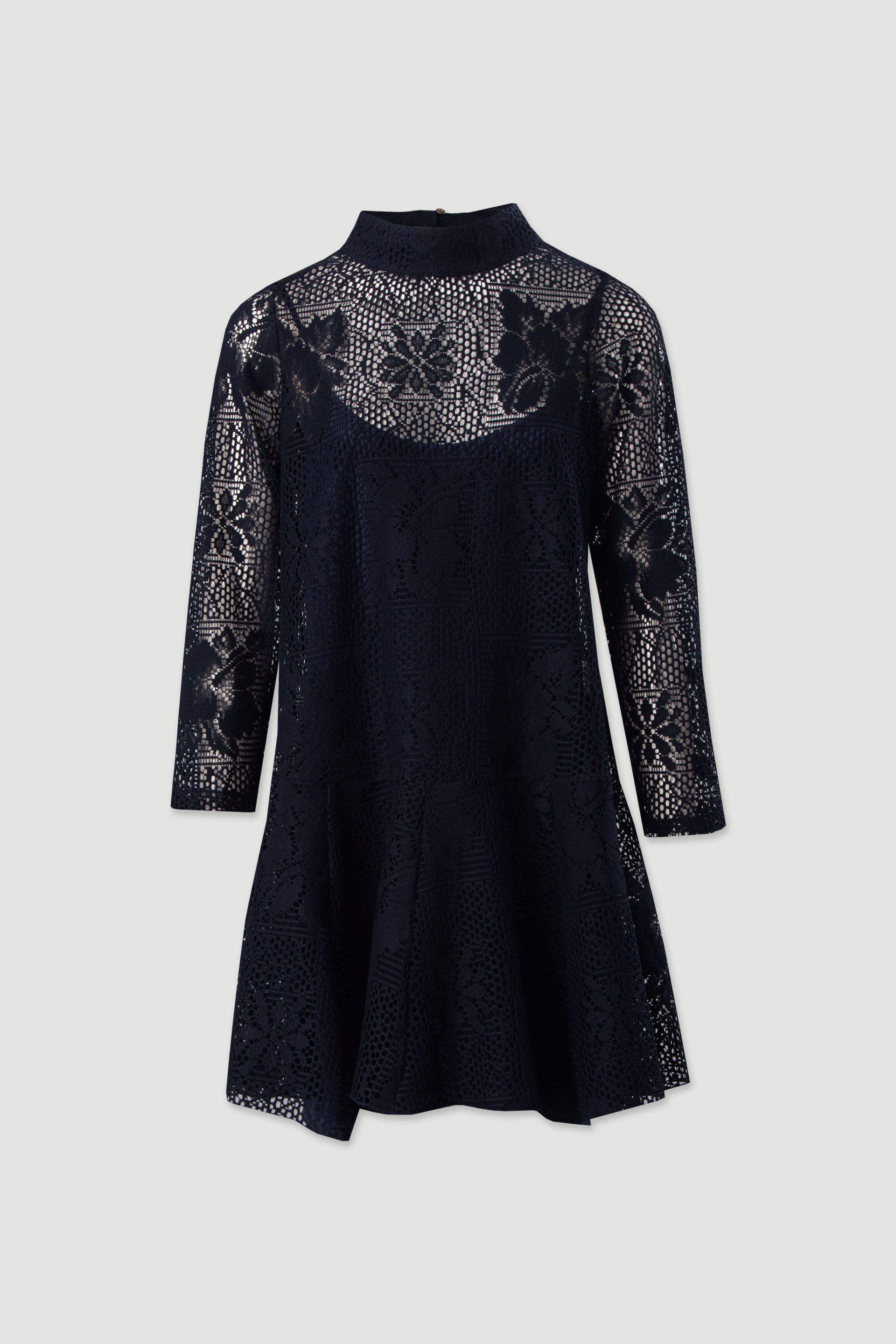 Vestido corto de encaje