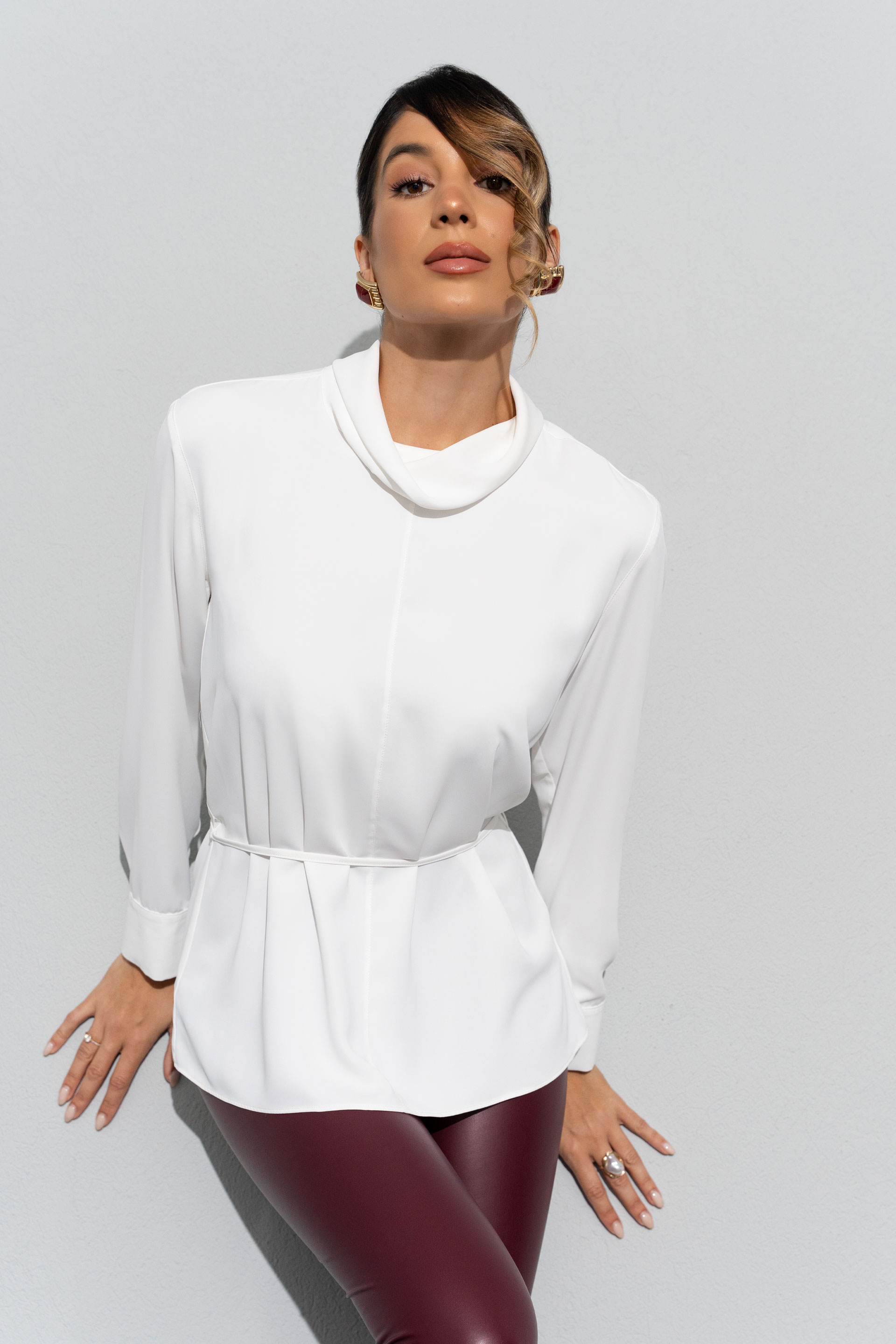 Tunique avec ceinture fine