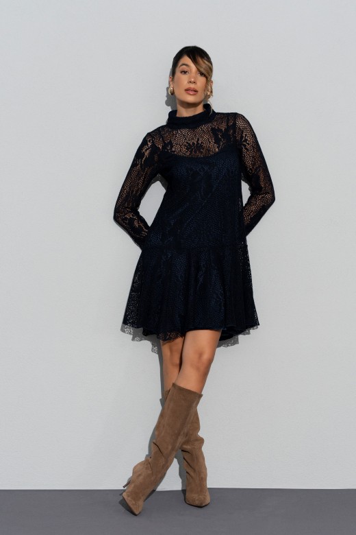 Vestido corto de encaje Vestido corto de encaje