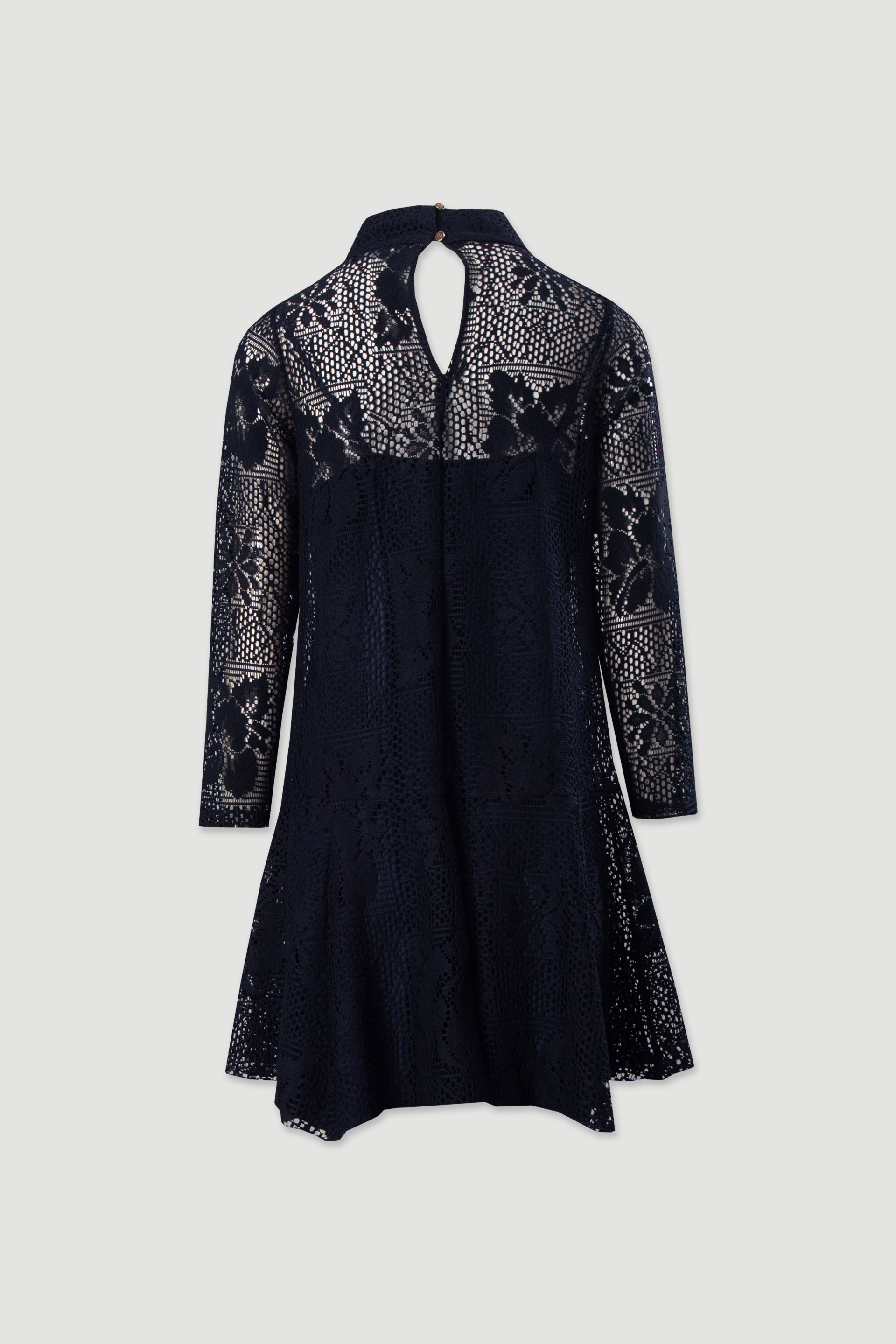 Vestido corto de encaje