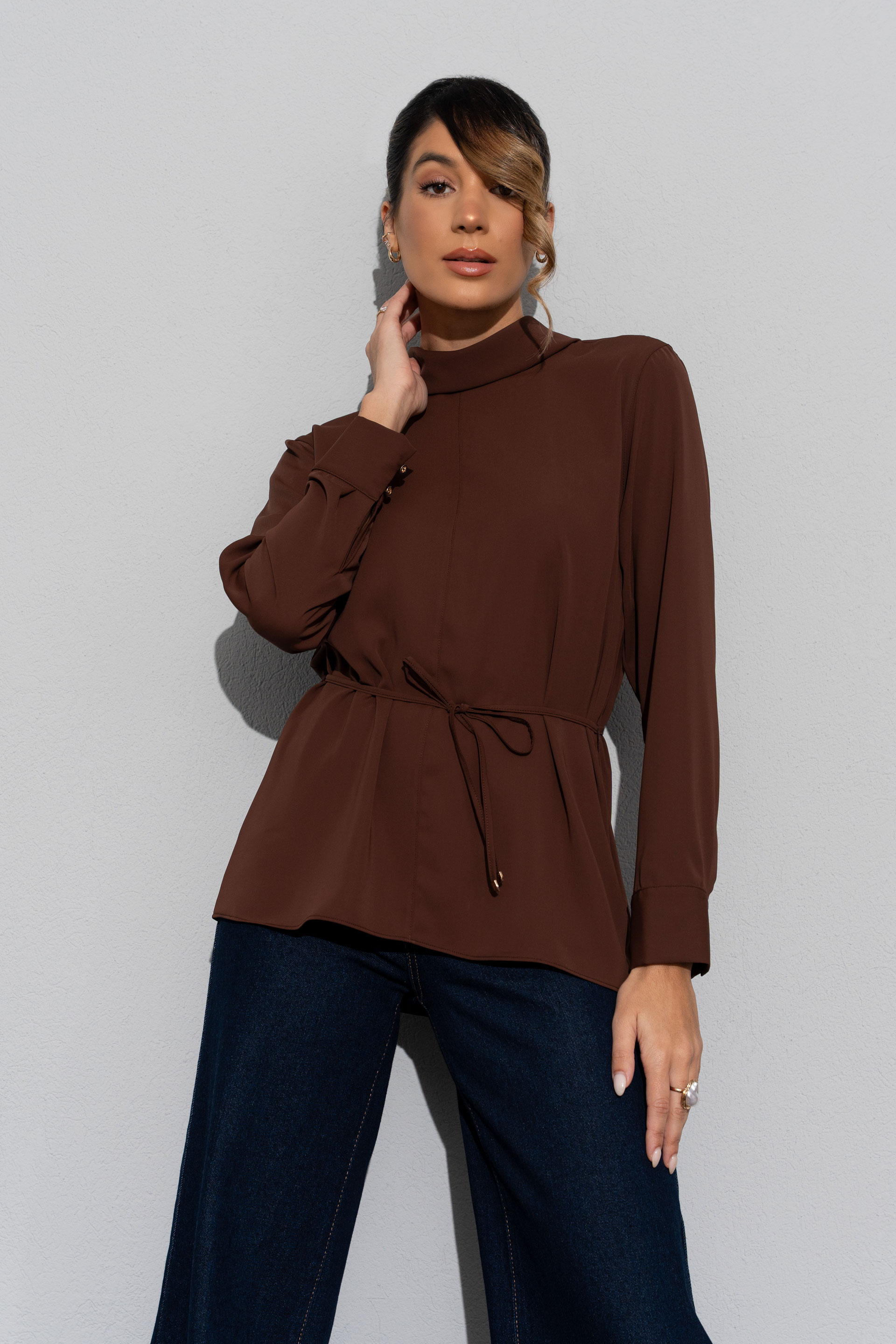 Tunique avec ceinture fine