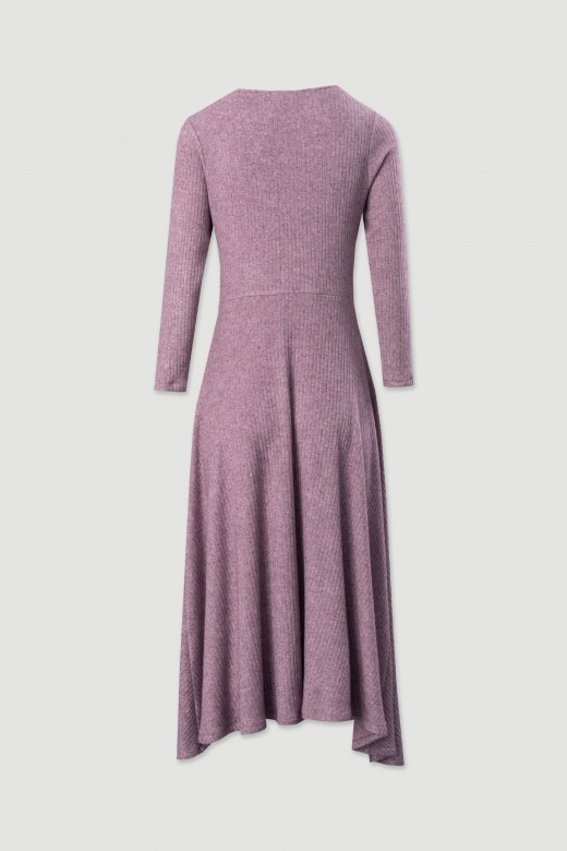 Vestido de punto asimtrico