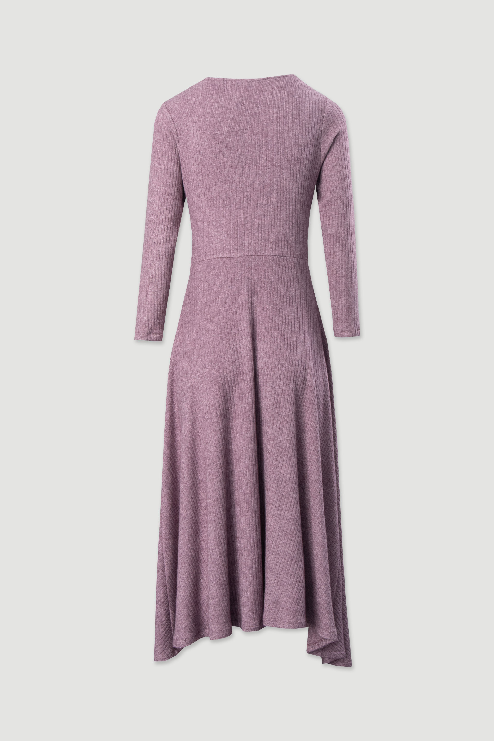 Vestido de punto asimétrico