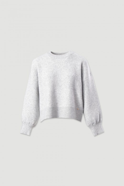 Jersey de punto con hombros cados