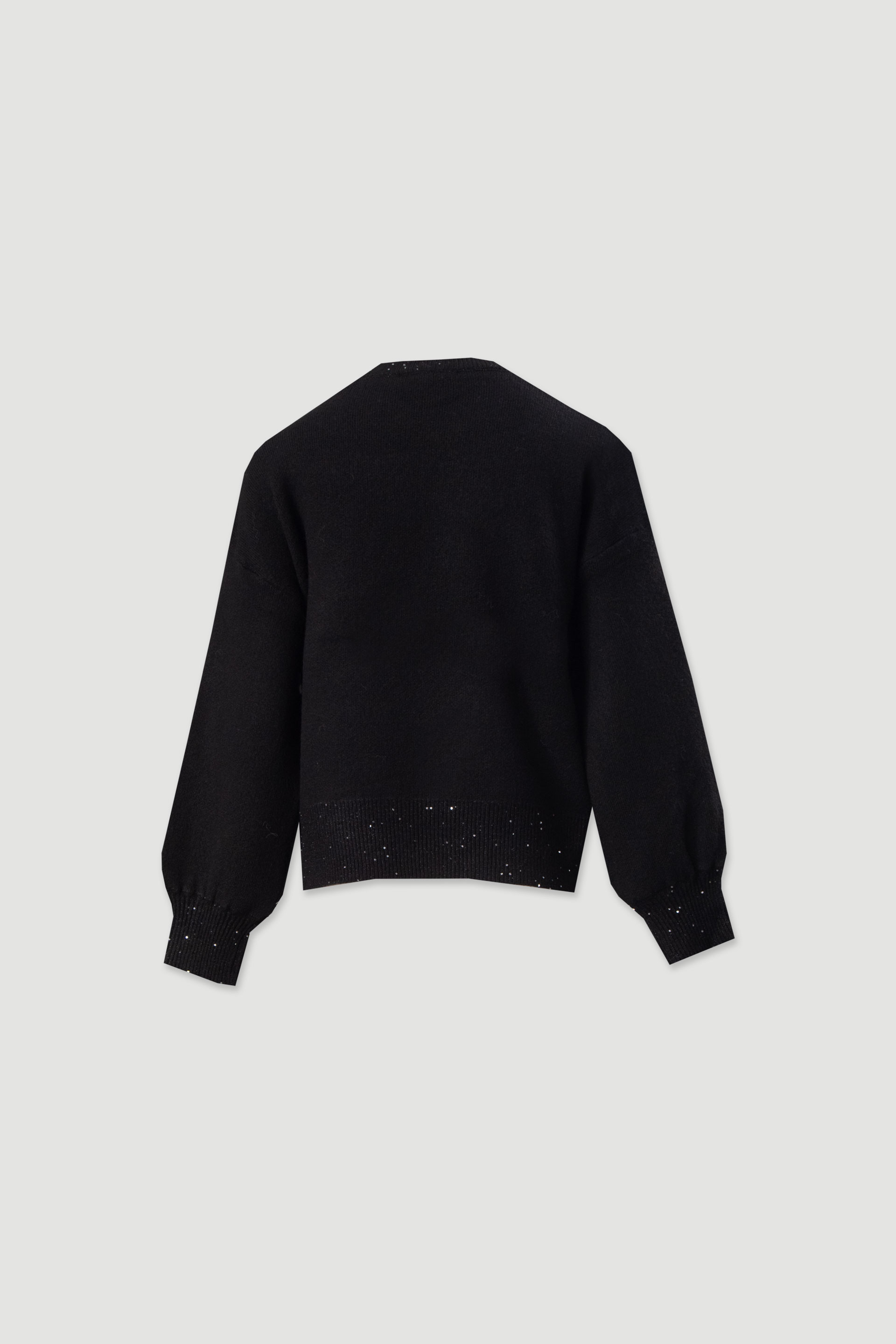 Jersey de punto con hombros caídos