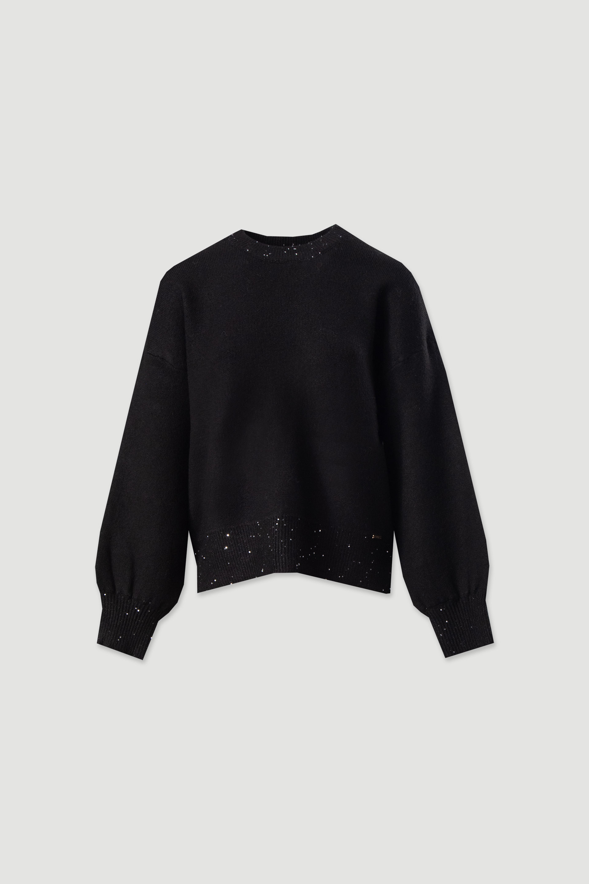 Jersey de punto con hombros caídos