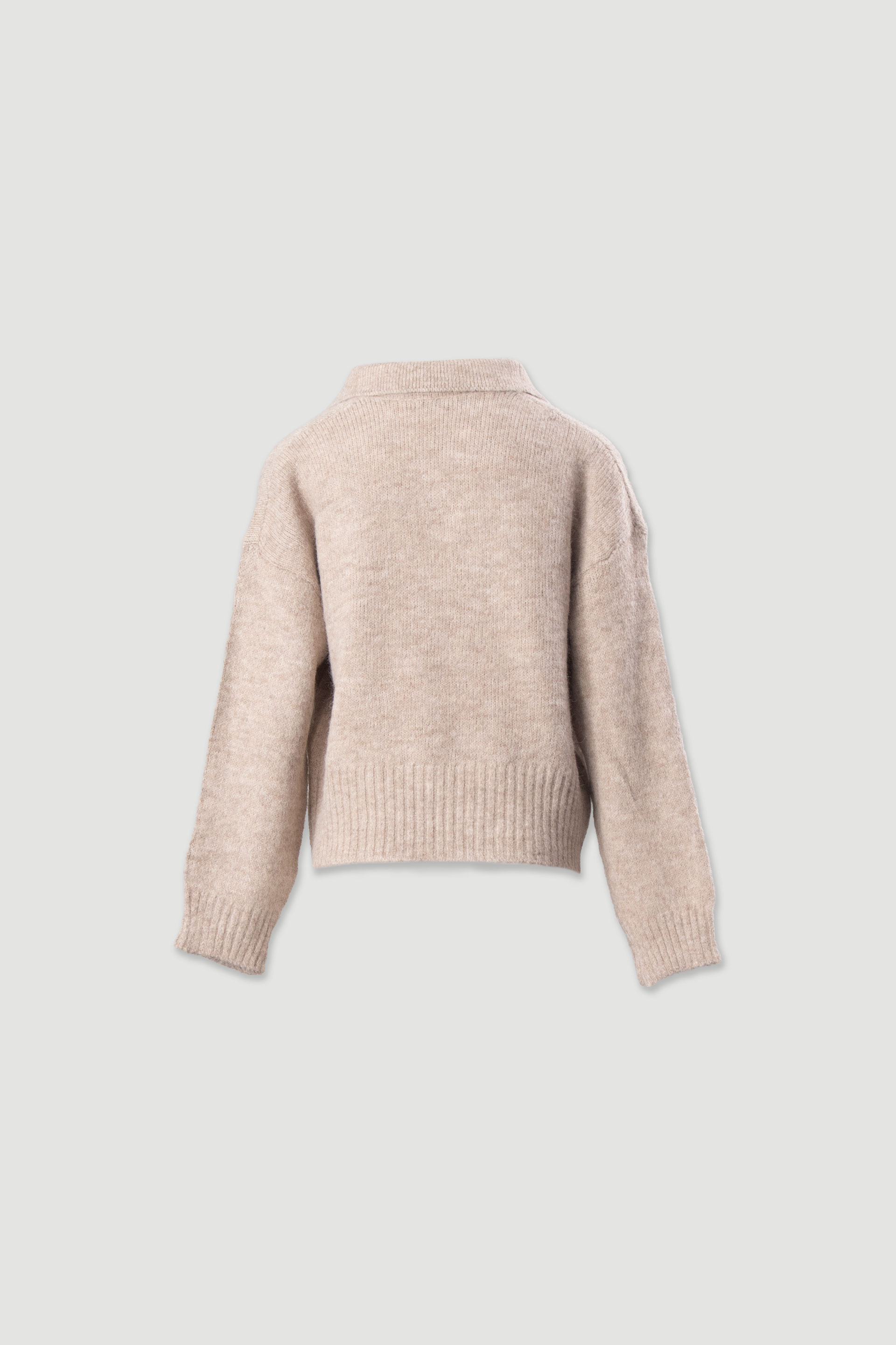 Polo en maille avec laine