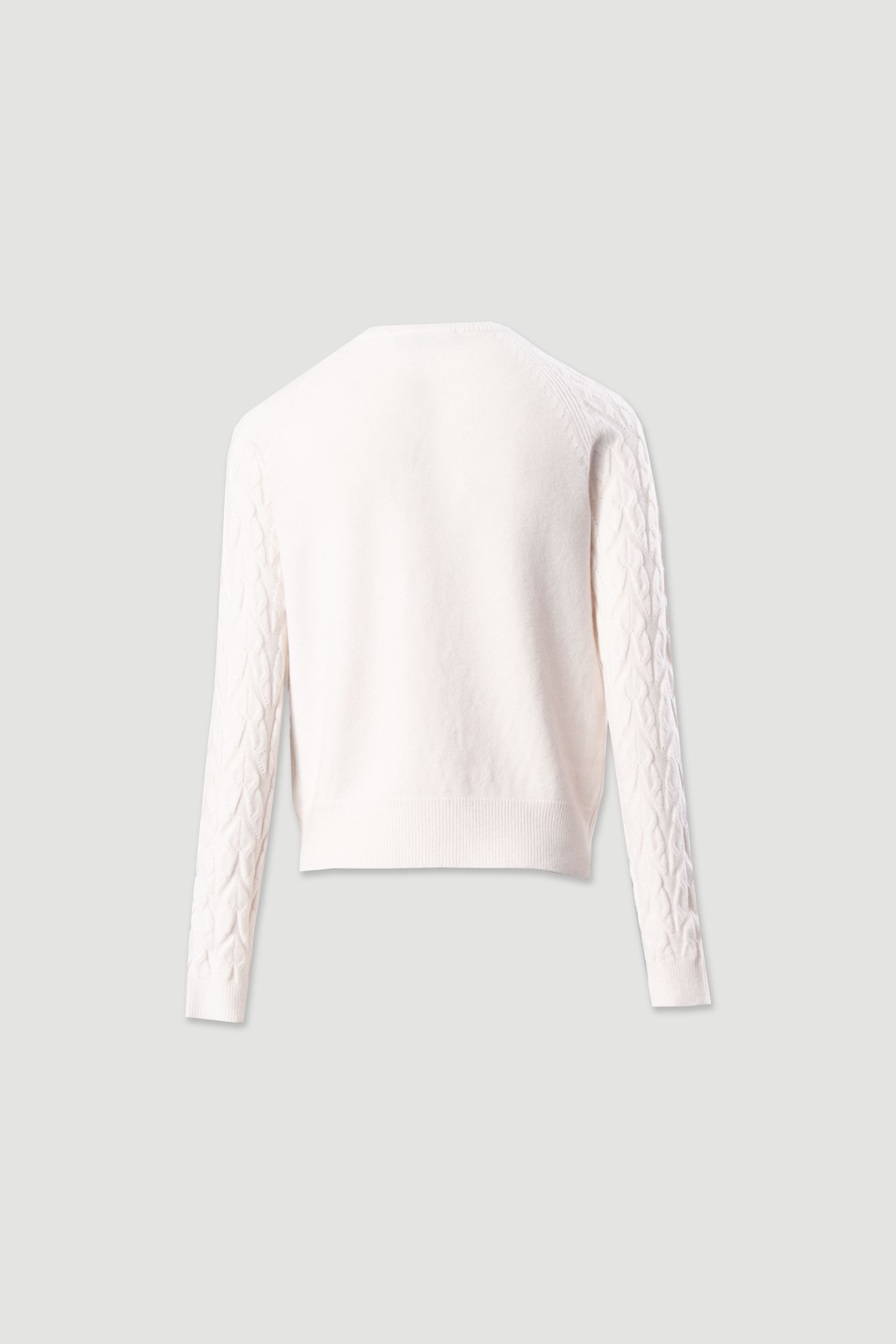 Camisola de malha com padrão entrançado