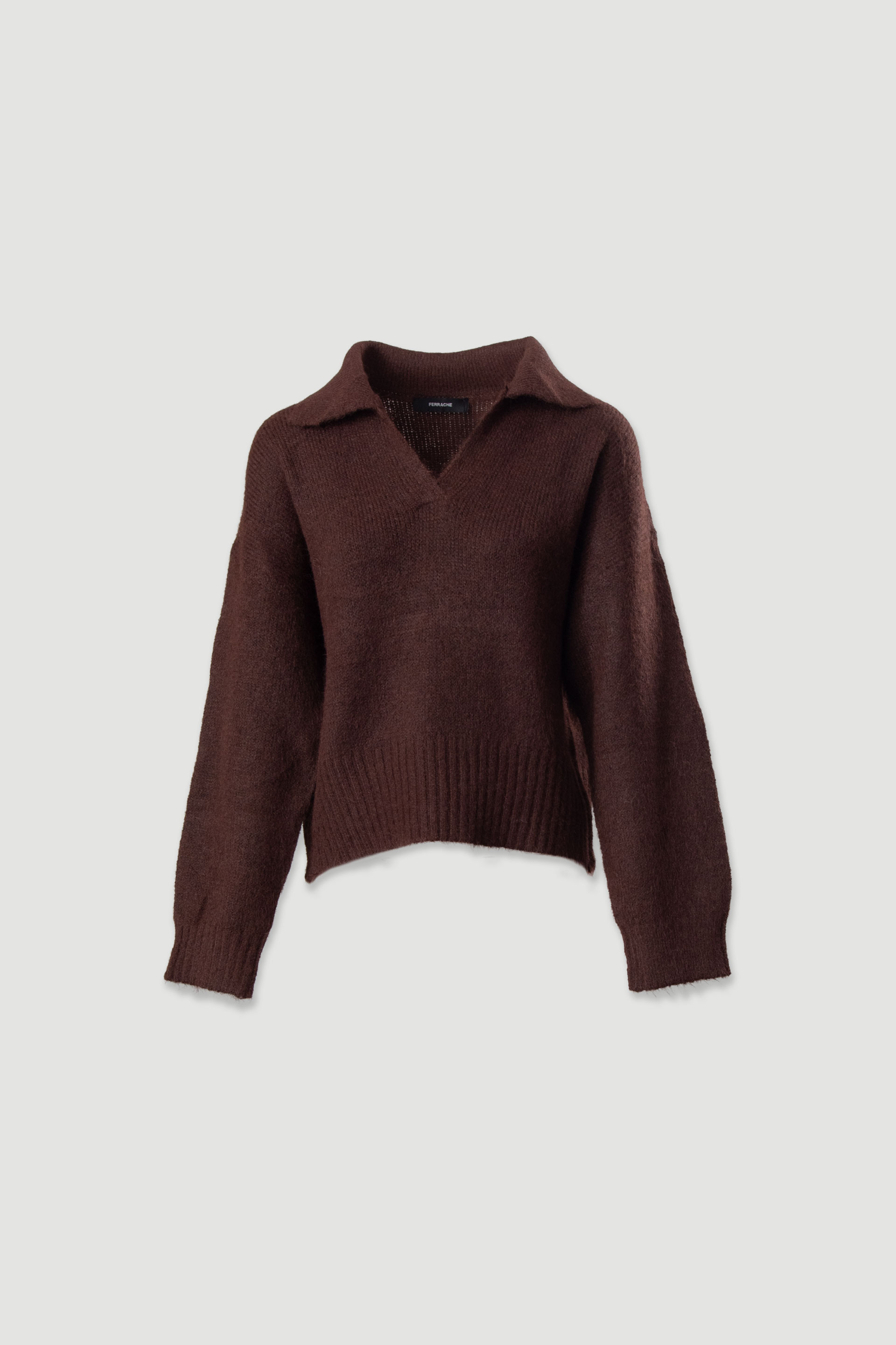 Polo de punto con mezcla de lana