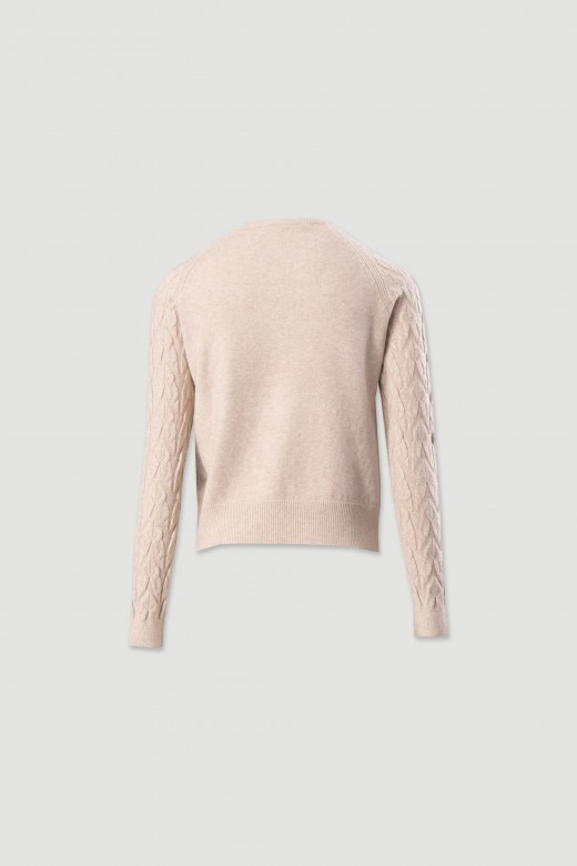Jersey de punto con trenza