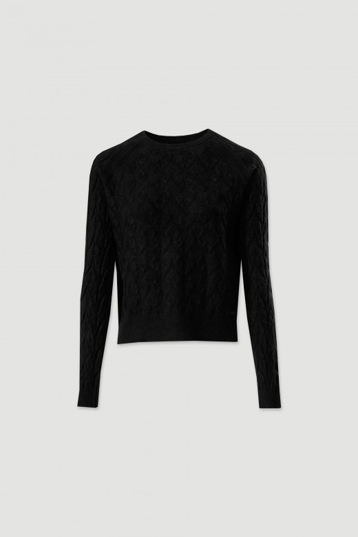Jersey de punto con trenza