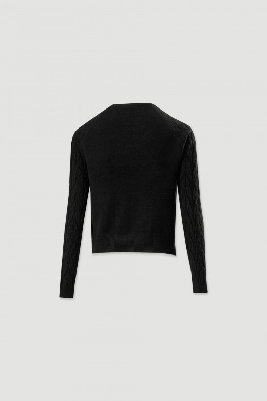 Jersey de punto con trenza