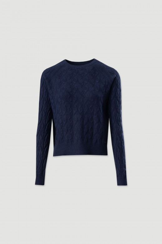 Jersey de punto con trenza