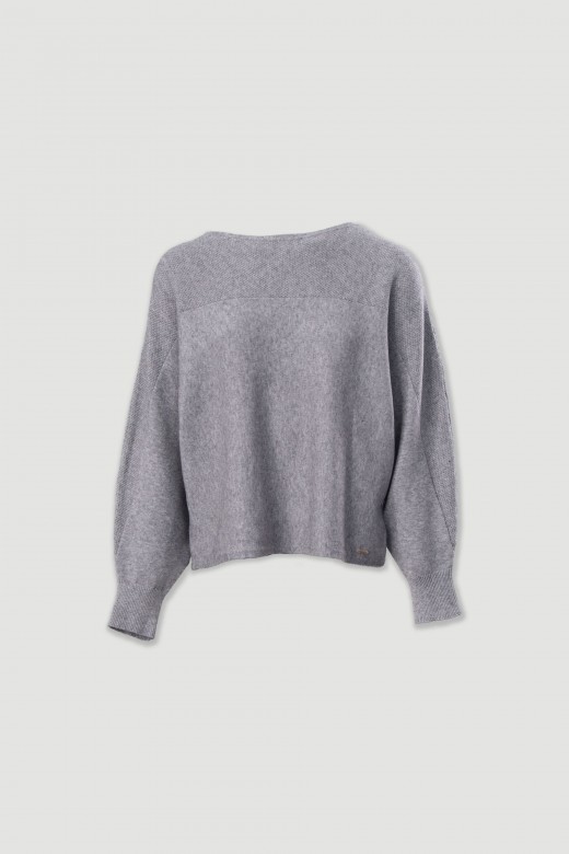 Jersey de punto con mangas anchas Jersey de punto con mangas anchas