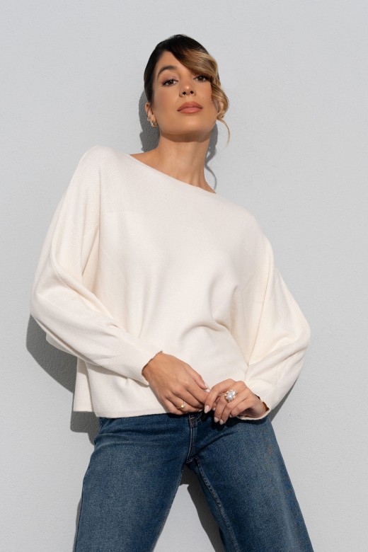 Jersey de punto con mangas anchas Jersey de punto con mangas anchas