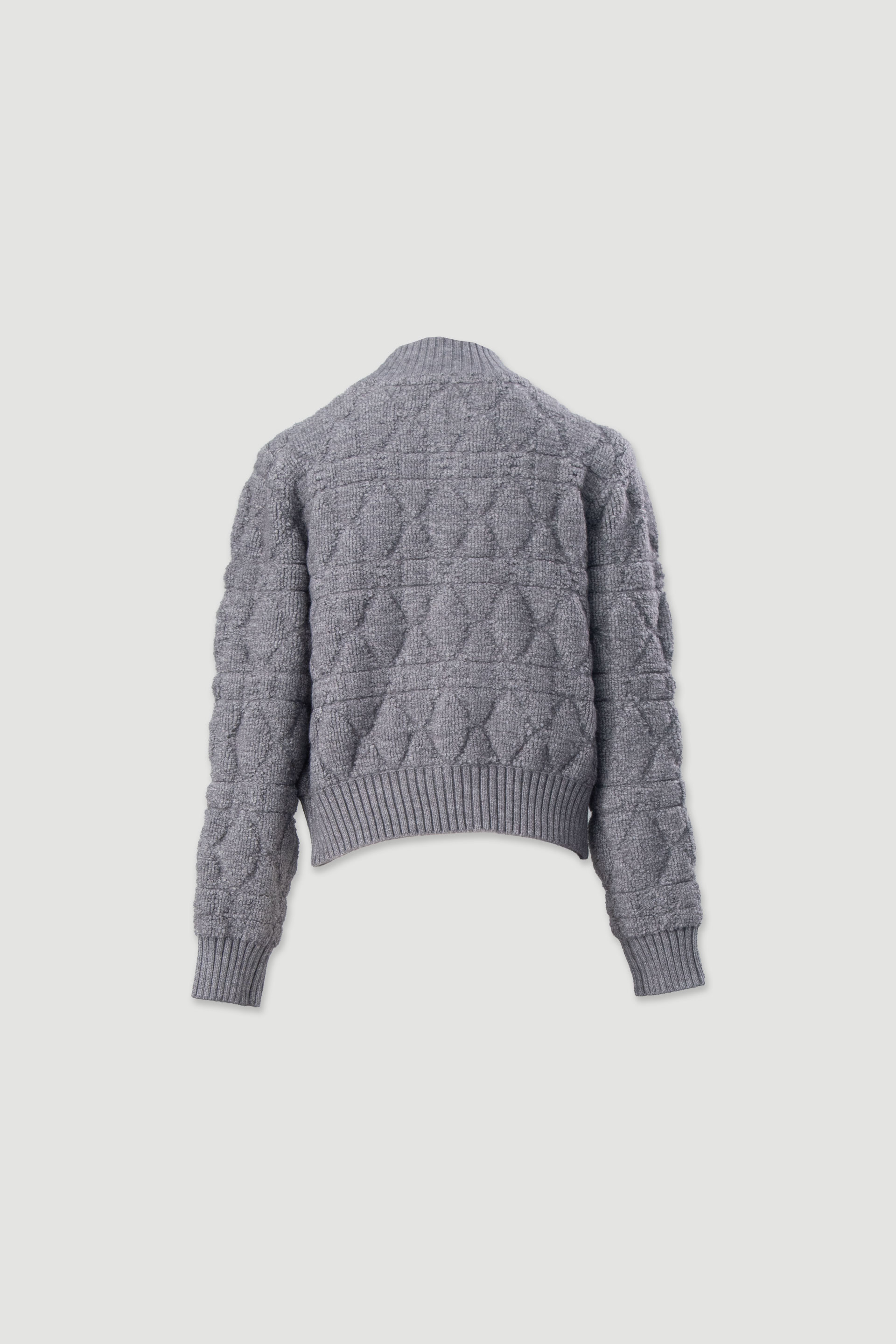 Textured knit jacket