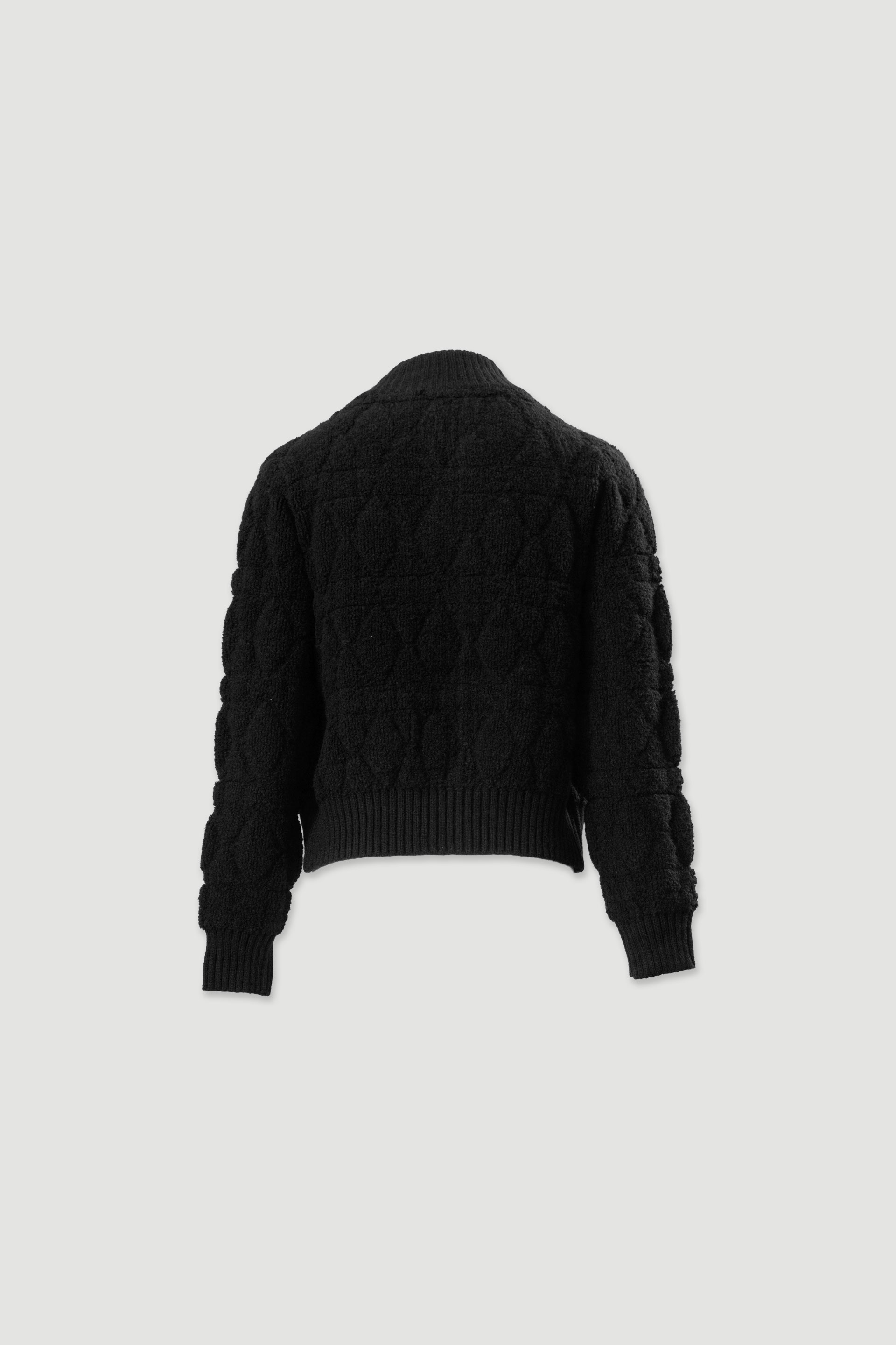 Textured knit jacket