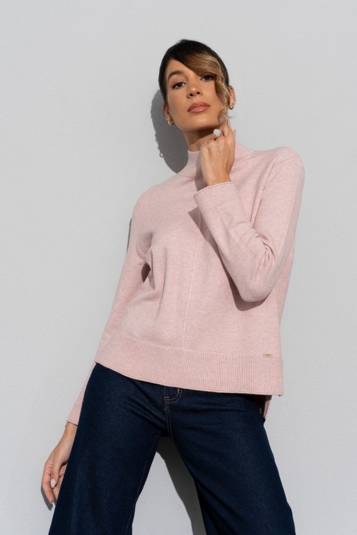 Jersey de cuello alto en punto Jersey de cuello alto en punto