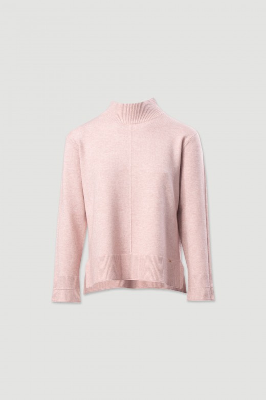 Jersey de cuello alto en punto Jersey de cuello alto en punto