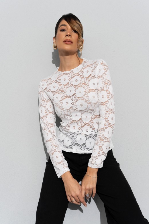 Long-sleeve lace top Long-sleeve lace top