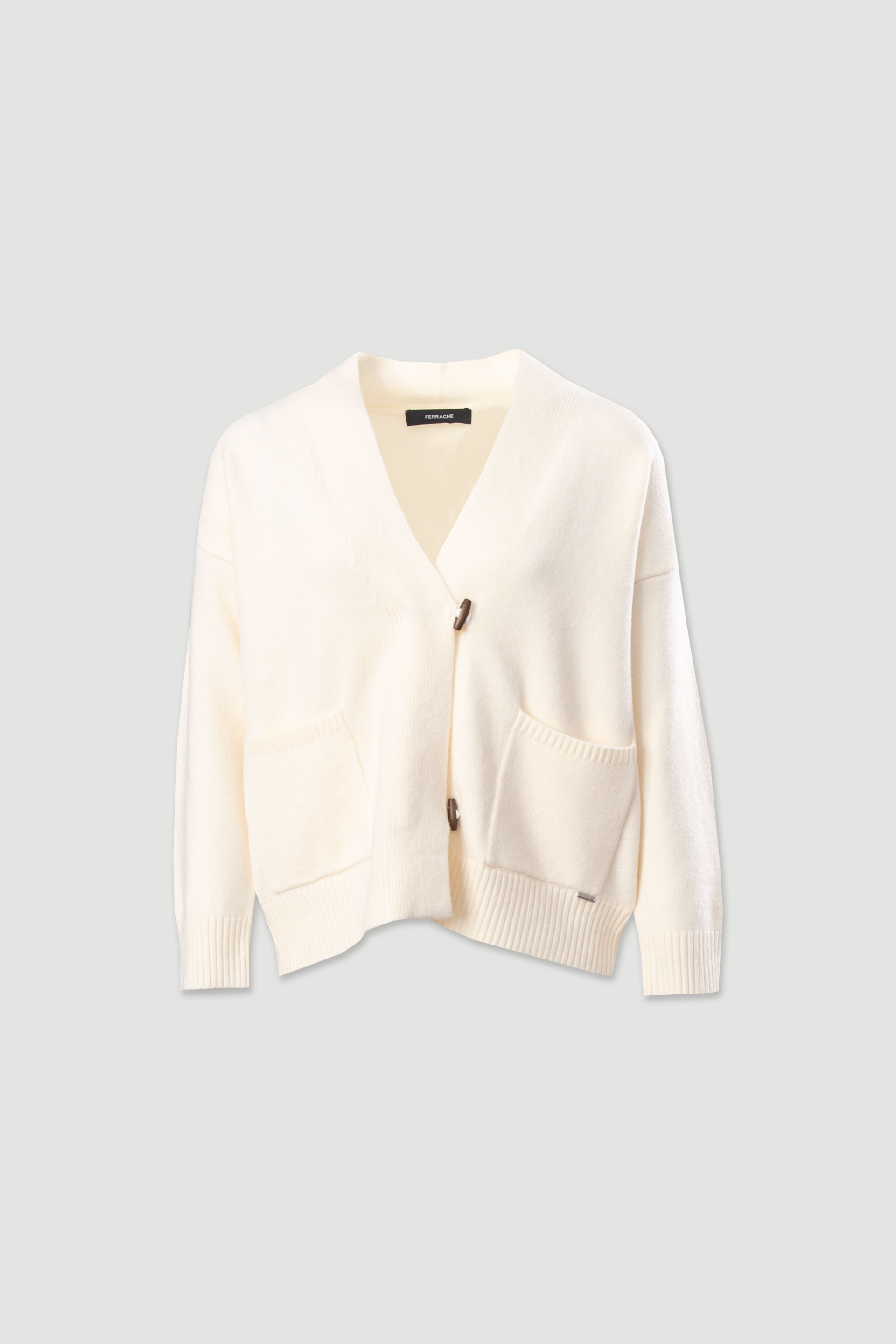 Knit cardigan with front pockets