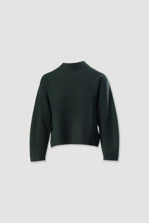 Jersey de punto con hombros caídos Jersey de punto con hombros caídos