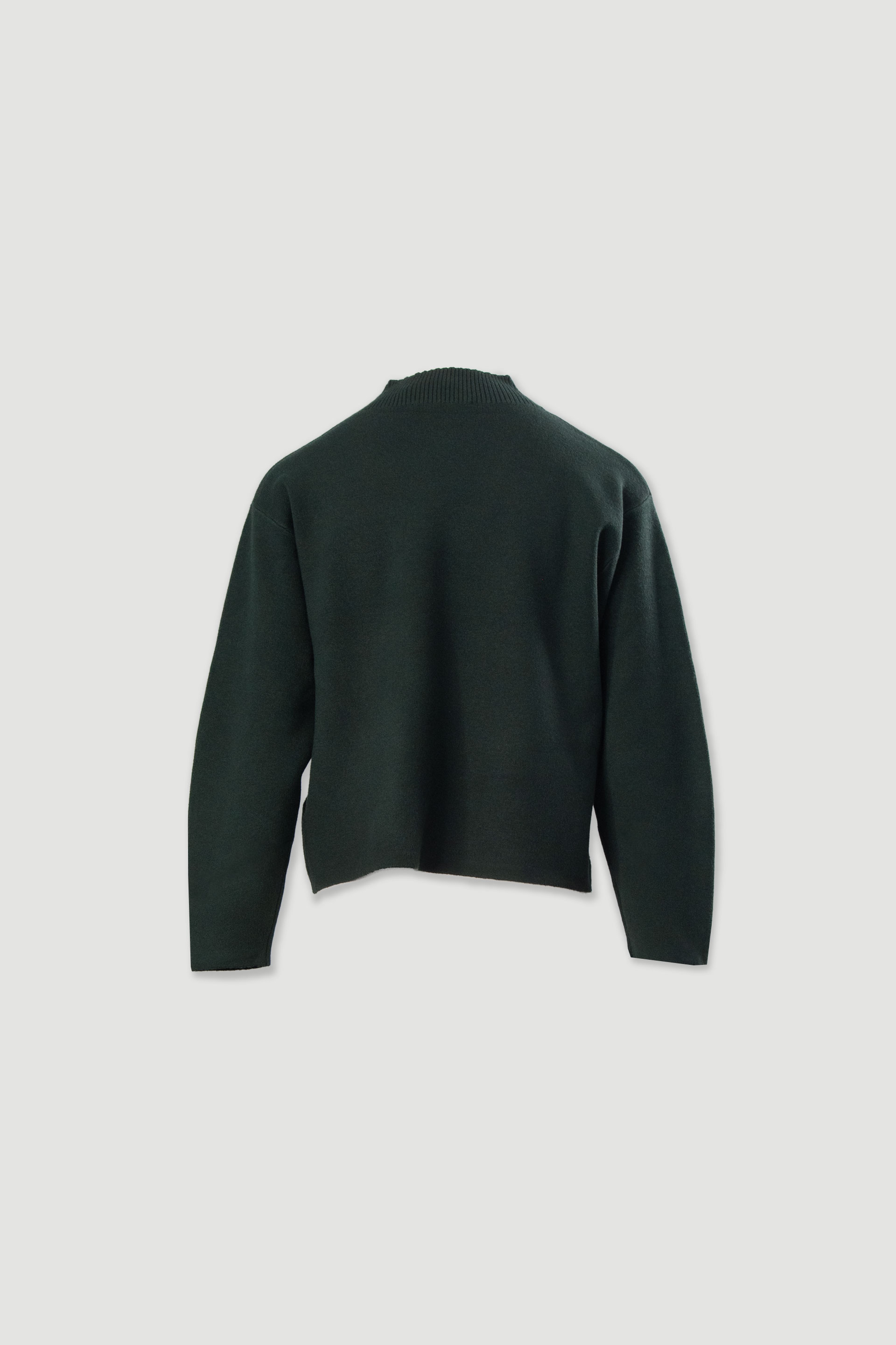 Dropped-shoulder knit sweater