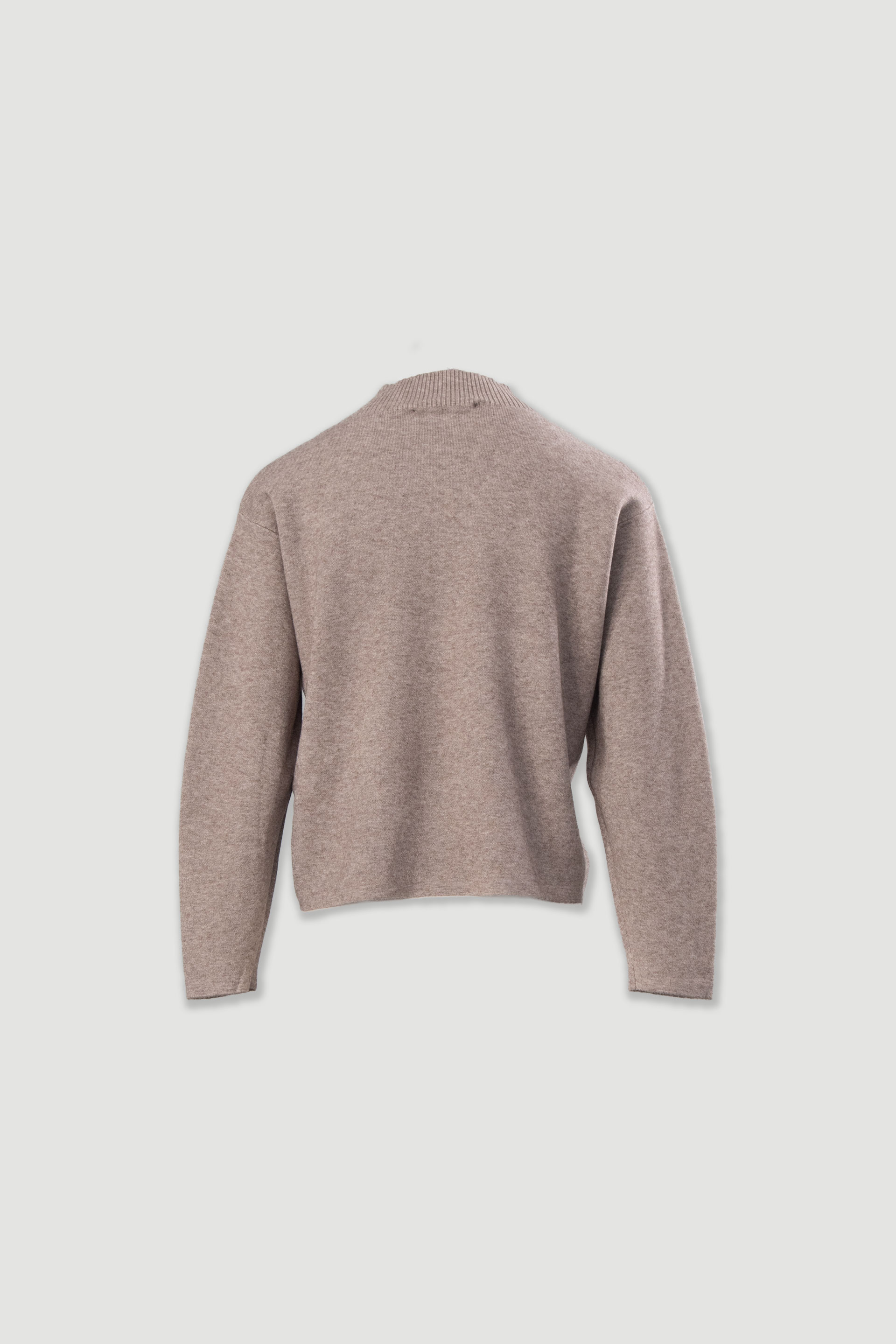 Camisola de malha com ombros descaídos