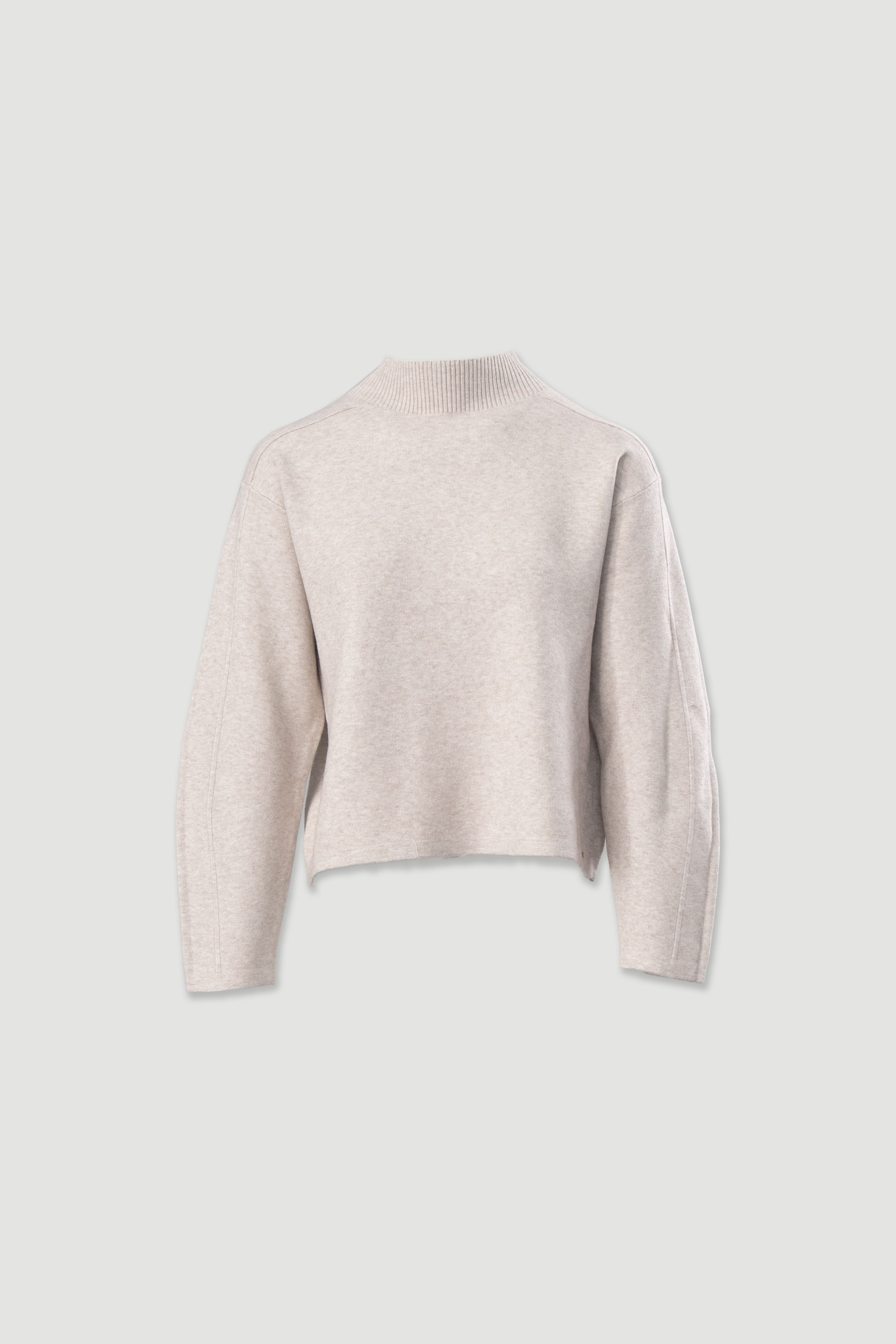 Camisola de malha com ombros descaídos